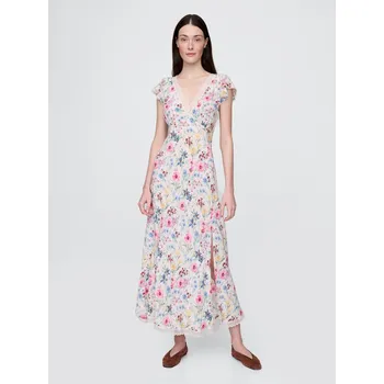 Dámské šaty GAP Květované maxi šaty - Dámské GAP šedá 3331634