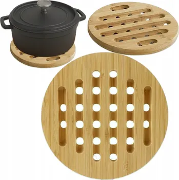 BAMBUSOVÁ PODLOŽKA pod HORKÝ hrnec, pánev, talíř 20 cm
