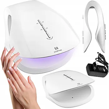 UV lampa na nehty LAMPA NA NEHTY 48W LED UV VÝKONNÁ NA HYBRIDNÍ GELY MANIKÚRA BÍLÁ