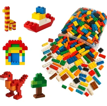 ostatní stavebnice Stavebnice plastové kostky barevné sada 500ks (500PCS)