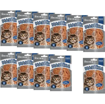 Pamlsek pro kočku Akinu MASÍČKA Králičí nudličky pamlsek pro kočky 11 x 50 g