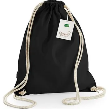 EarthAware™ Přírodní plátěný batoh, Černá
