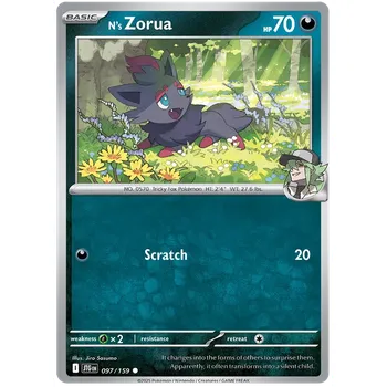 Karetní hra Pokémon TCG N´s Zorua 097/159