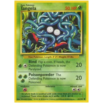 Karetní hra Pokémon BS 066/102 Tangela - Base Set Stav: Excellent