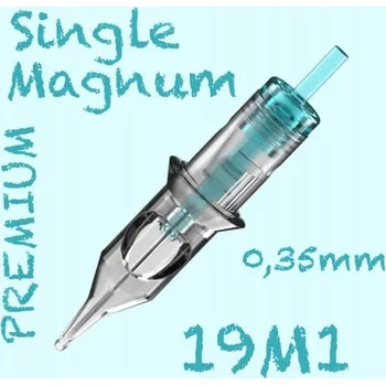 Tetovací jehla 19M1 PREMIUM CARTRIDGE 0,35MM SINGLE MAGNUM 1KS N5
