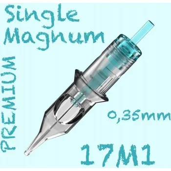 Tetovací jehla 17M1 PREMIUM CARTRIDGE 0,35MM SINGLE MAGNUM 1KS N5