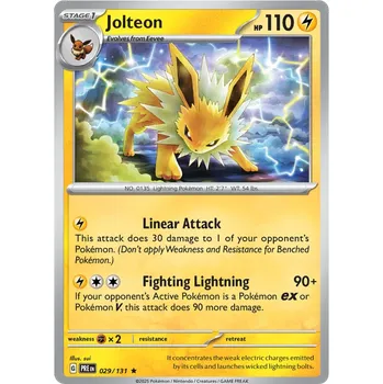 Sběratelská karetní hra Pokémon TCG Jolteon 029/131 - Reverse Holo