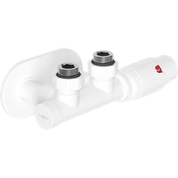 Mexen G00 úhlová termostatická sada s krytkou R, Duplex, DN50, bílá - W907-900-905-20 Připojovací sady