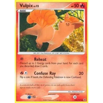 Sběratelská karetní hra Pokémon PL 102/127 Vulpix Lv.12 - Platinum Stav: Good, Verze: NORMAL