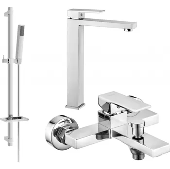 Vodovodní baterie Mexen Uno DQ77 vanová sada, chrom - 71413DQ77-00 Bateriové soupravy