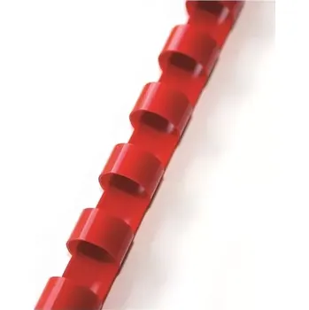 Vázací hřbet plastový hřbet 38mm červená 50ks