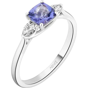 Prsten Prsten z bílého zlata s diamanty a tanzanitem - ryzost 585 - 103.864