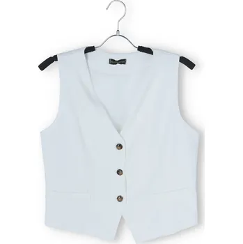 Dámské pončo Dámská elegantní vesta U9978 barva: bílá