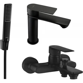 Vodovodní baterie Mexen Royo R72 souprava pro vanu, černá - 72203R72-70 Bateriové soupravy