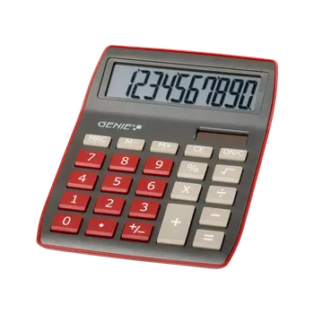 Kancelářská technika Kalkulačka Genie 840DR tmavě červená