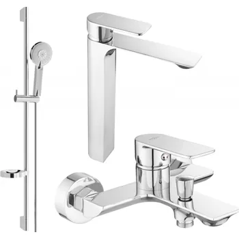 Vodovodní baterie Mexen Alexa DS40 koupelnová sada, chrom - 71213DS40-00 Bateriové soupravy