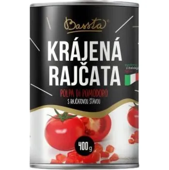 Čokoláda BASSTA Krájená rajčata s rajčatovou šťávou 400 g