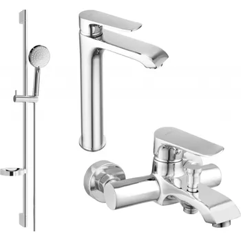 Vodovodní baterie Mexen Pecos DS75 vanová sada, chrom - 72713DS75-00 Bateriové soupravy