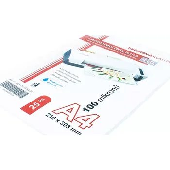 Laminovací fólie laminovací fólie lesklá 100mic po 25ks