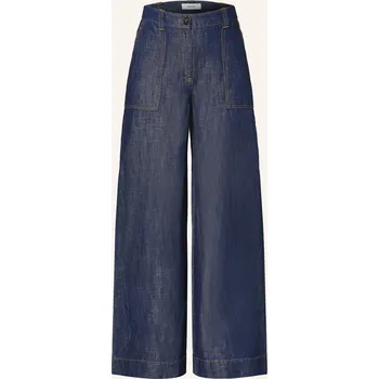 Reiss Dámské Wide Leg Džíny Ashby Se Lnem, 45 indigo, 42