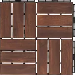Dřevěná dlaždice, akát, 30 × 30 cm, 5 ks ACACIA