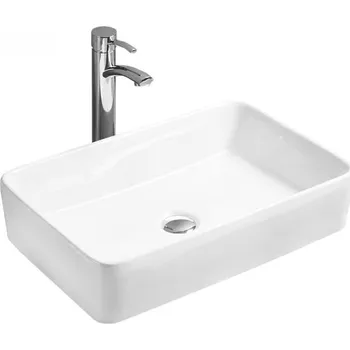 Mexen Catia umyvadlo na desku 58 x 37 cm, bílá - 21315800 Koupelnové umyvadla