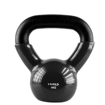 HMS Kettlebell pokrytý vinylem KNV černý - 6kg