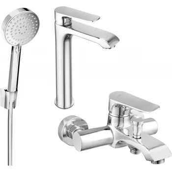 Vodovodní baterie Mexen Pecos R75 vanová sada, chrom - 72713R75-00 Bateriové soupravy