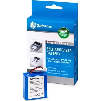 Počítačka peněz Dobíjecí baterie pro detektor padělků Safescan 155i, lithiová