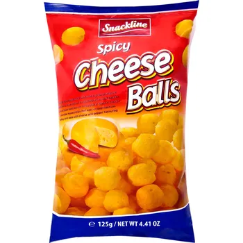 Chips Snackline Sýrové kukuřičné kuličky - pikantní 125g - originál z Německa