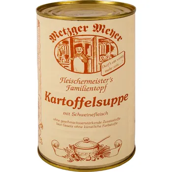 Konzervované maso Metzger Meyer Bramborová polévka s vepřovým masem 1,16 kg - originál z Německa