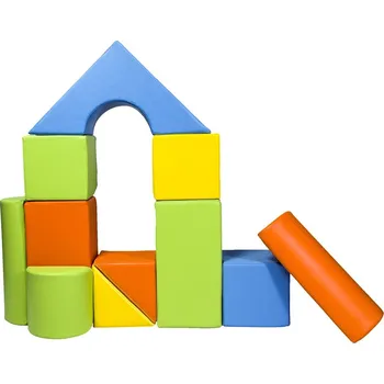 ostatní stavebnice Pěnové kostky-obří stavebnice 11 ks yellow-green-orange-light blue