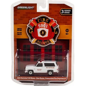 autíčko Chevrolet K5 Blazer 1985 Hasičský Sbor v Connecticutu 1:64 Chevrolet Blazer K5 1985 Connecticut Fire Departmnet 1/64 - kovový model auta