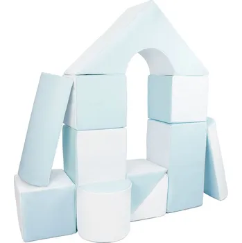 ostatní stavebnice Pěnové kostky-obří stavebnice 11 ks white-blue