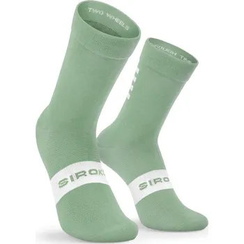 Pánské ponožky SIROKO Cyklistické ponožky S1 Olive Sa Calobra Olivově Zelená XL ZELENÁ