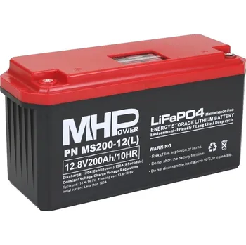 Trakční baterie MHPower battery MS200-12(L) Lithium baterie LiFePO4 12V 200Ah