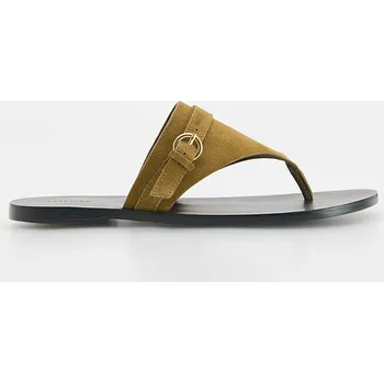 Dámské pantofle Reserved - Semišové pantofle - béžová - 609CP-80X - 609CP-80X-40