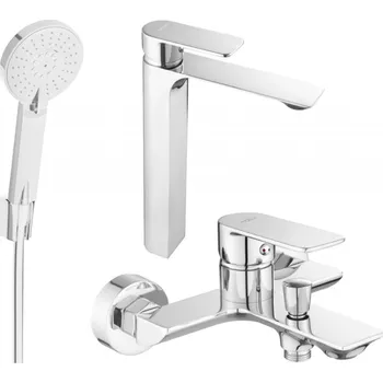 Vodovodní baterie Mexen Alexa R40 sada vanových baterií, chrom - 71213R40-00 Bateriové soupravy