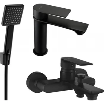 Vodovodní baterie Mexen Royo R45 vanová sada, černá - 72203R45-70 Bateriové soupravy