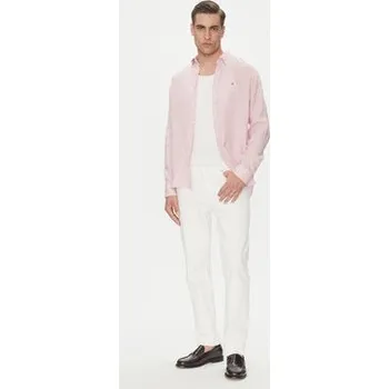 Pánská košile Tommy Hilfiger Košile MW0MW34602 Růžová Regular Fit XXL