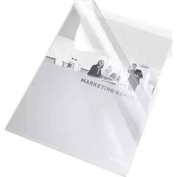 Desky L Esselte Premium A4 čiré, PVC 150 mic, balení 25 ks