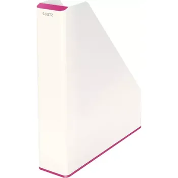 Archivační box Stojan na časopisy dvoubarevný Leitz WOW, Metalická růžová