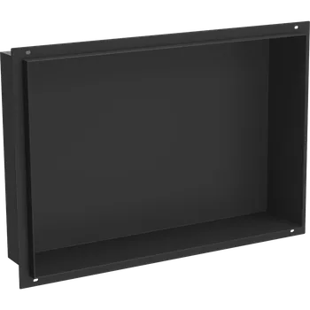 Koupelnový nábytek Mexen X-Wall-NR výklenková police bez límce 45 x 30 cm, černá - 1971453010 Koupelnové police