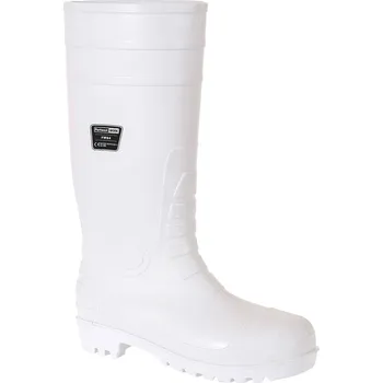 PORTWEST STEELITE SAFETY FOOD WELLINGTON S4 FW84 / Bezpečnostní holeňová obuv S4 - bílá 47