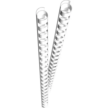 Vázací hřbet Genie Plastové kroužky pro vazbu A4 8 mm bílé 25 ks