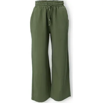 Teplákové kalhoty wide leg DZ1016 barva: zelená-khaki