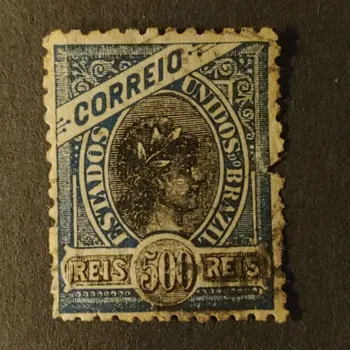 Sběratelství Známka Brazílie, 500 R, Mi.111#
