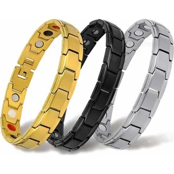 Náramek Steel Edge Magnetický náramek z oceli WJHB707 Barva: Černá