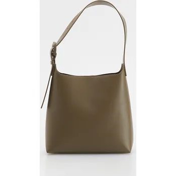 Kabelka Reserved - Hobo kabelka s přezkou - pudrově hnědá - 445CN-98X - 445CN-98X-ONE