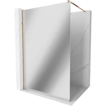 Mexen Kioto sprchová stěna Walk-in 80 x 200 cm, zrcadlo 8 mm, růžové zlato - 800-080-101-60-50 Sprchové stěny